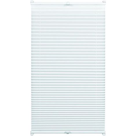 Easyfix Plissee mit 2 Bedien- schienen weiss 90 x 210 cm (1/3)