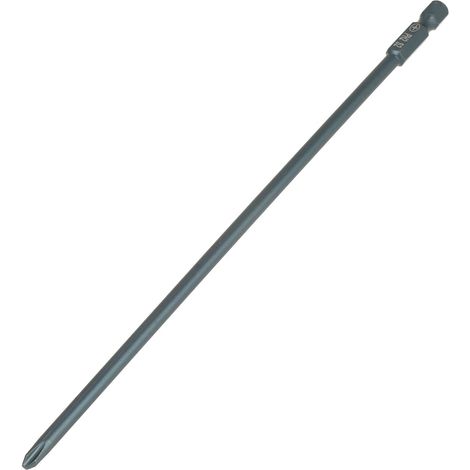 Jeu de 10 embouts de tournevis cruciformes PH2 en acier S2, tige hexagonale 1/4 pouce, 200 mm (1/5)