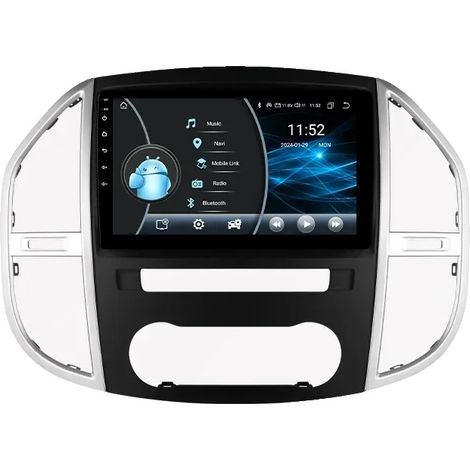CarPlay, GPS integrado, Android Auto, compatible con Mercedes-Benz W447 Vito 2014-2020, W1 (1/2)