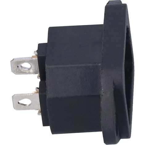 Prise de courant alternatif à trois conducteurs avec connecteur mâle en cuivre pur, 250 V 10 A. (1/5)