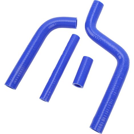 Lot de 4 durites de radiateur moto en silicone épais résistant aux hautes températures pour YZ125 (1996-2001), bleues (1/5)