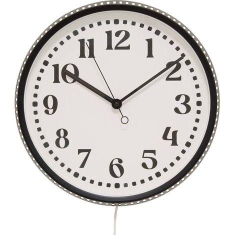 Reloj LED Mehdi, 29 cm, negro - Atmosphera créateur d'intérieur (1/4)