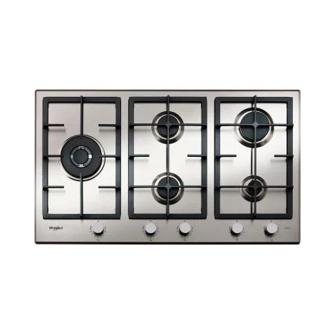 Placa de cocina empotrada Whirlpool GMAL 9522/IXL 86 cm Gas 5 fuegos Acero