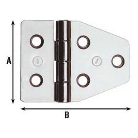 CERNIERA MOBILI NAUTICI INOX 40X55MM