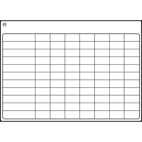 Pizarra magnética borrable en seco, negra, 43x30 cm, para tareas domésticas, cocina (1/5)