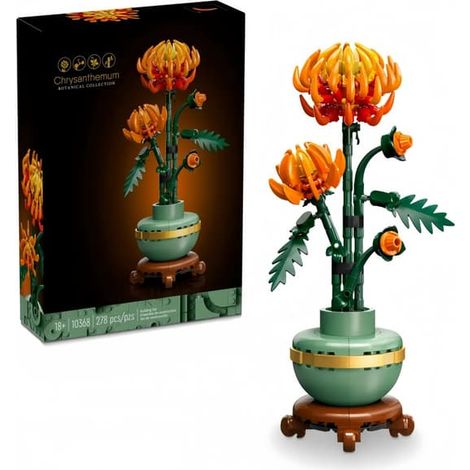 Kit de construction botanique de chrysanthèmes pour adultes, fleur artificielle pour la décoration de table et d'intérieur, cadeau idéal (1/5)