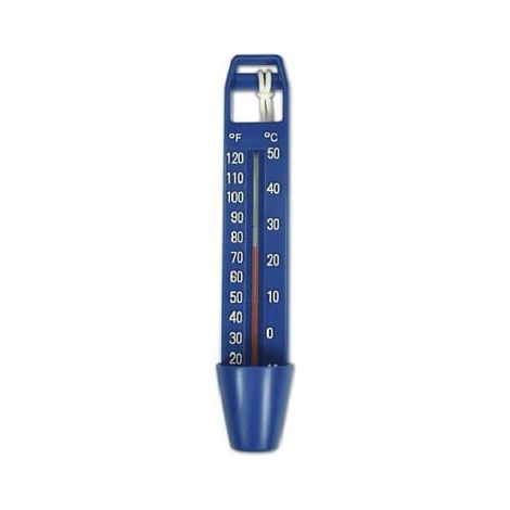 Thermomètre flottant bleu 20cm pour piscine - mesure précise (1/5)