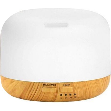Diffuseur Huiles Essentielles - 500 ml - Humidificateur Silencieux 20 dB - Minuterie 4 Programmes - 7 Couleurs LED Réglables - 6 Huiles Essentielles Incluses (1/5)