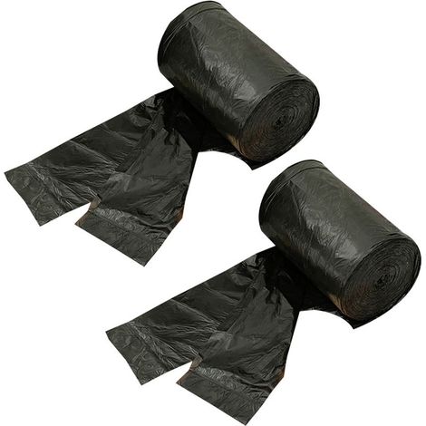 Sacs poubelle (lot de 200) pour salle de bain, cuisine, chambre, bureau et poubelle de voiture pour animaux. (1/4)