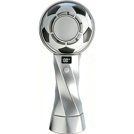 Ventilateur portable rechargeable, ventilateur d'extérieur, fonctionnement silencieux, chargement USB, affichage LED, vitesse de vent réglable, édition spéciale Coupe du Monde 2026, convient aux fans (1/5)