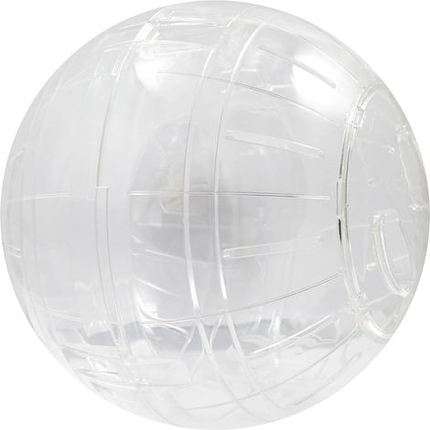 boule gym pour hamster 18 cm plastique transparente sécurité ventilation usage intérieur (1/2)