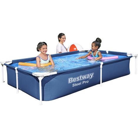 Piscine Bestway Steel Pro - 221 x 150 x 43 cm - Rectangulaire (1/5)