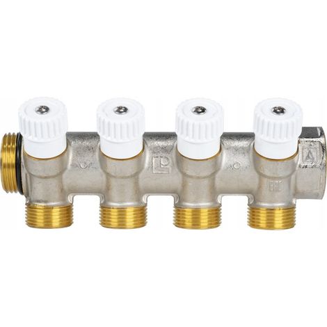 Collettore afriso adm 114 ottone nichelato 4 punti (1/2)