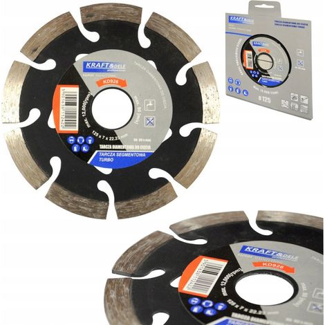 Disque de coupe diamanté turbo segmenté 125 x 7 x 22,23 mm Kraft&Dele (1/5)