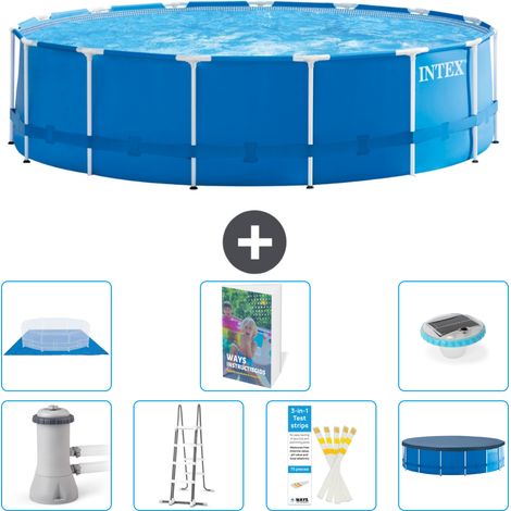 Intex Piscine Tubulaire Ronde - 457x122 cm - 8-pièces  S596
