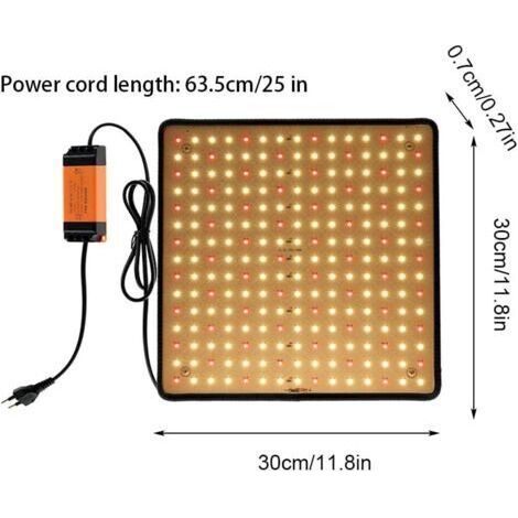Lampe de culture LED de 45 W pour la croissance et la floraison des plantes, idéale pour l'hydroponie, les fleurs, les légumes, les semis et la germination.