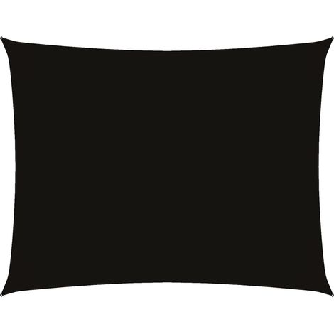 Maison Exclusive - Parasole a Vela in Oxford Rettangolare 4x6 m Nero
