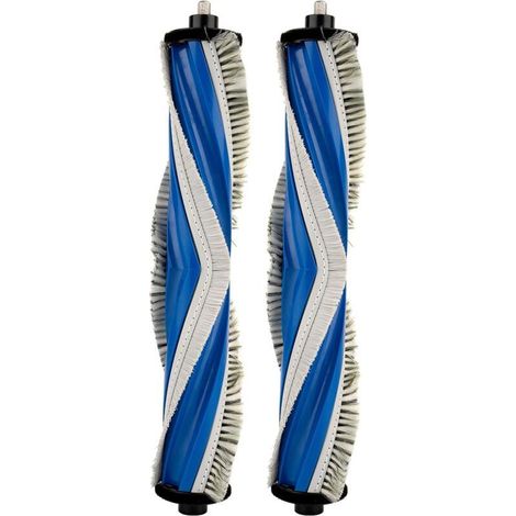 Brosse Compatible pour Aspirateurs Robots Poils en Nylon et Caoutchouc pour Sol Dur et Moquette Lot de 2 (1/4)