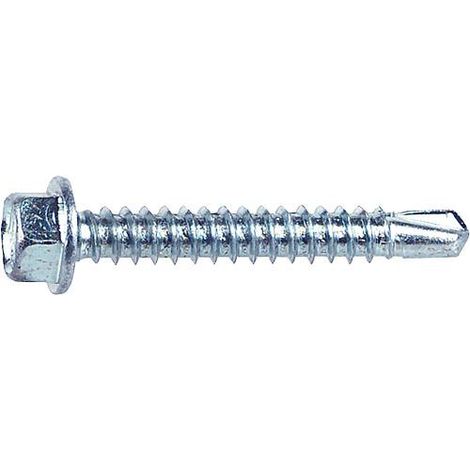 Vis autoforeuse 6 pans DIN 7504 K, zingué, diam. 5,5 mm Longueur   25mm, UE   100 pcs