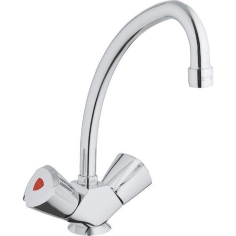 Mélangeur Evier - GROHE - Costa Trend - Bec haut - Chromé - Garantie 5 ans (1/5)