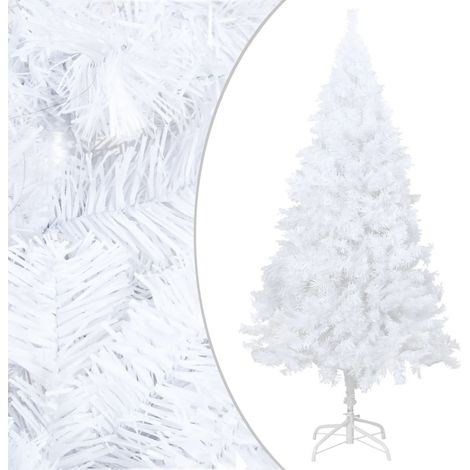 Sapin de Noël artificiel/Arbre de Noël pour Déco avec branches épaisses Blanc 240cm PVC -WYW66020 (1/5)