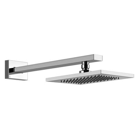 Gessi Rettangolo ducha mural anticalcárea 216x140 mm, con junta y