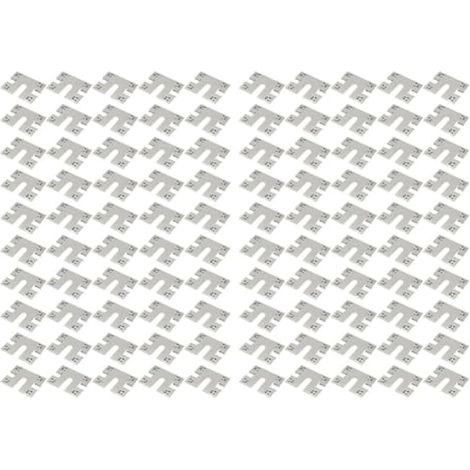 Lot de 100 clips de mise à la terre pour panneaux solaires pour systèmes photovoltaques y compris abris auto, toits et serres de légumes (1/5)