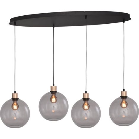 Lampe suspendue ovale Lazise Oval 4x Ø 25cm doré - 2644-05-02-100-40425 (1/3)