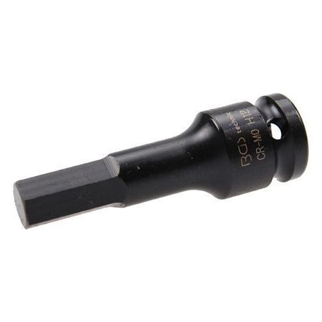 BGS Kraft-Bit-Einsatz Antrieb Innenvierkant 12,5 mm (1/2") Innensechskant 12 mm - 5481-M12