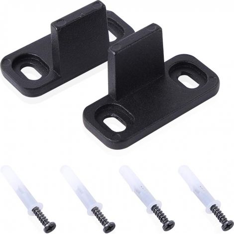 2pcs Sliding Door Trim, Barn Door Floor Tracks, Adjustable Bottom Rail Hardware No Slot