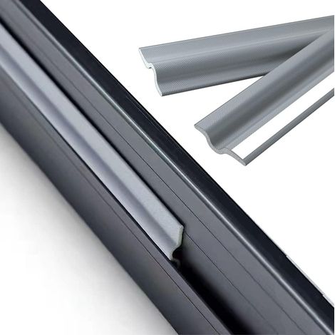 Bande d'étanchéité en verre, fenêtre en plastique en acier porte et fenêtre coupe-vent pont cassé en aluminium isolation phonique anti-poussière coupe-vent chaud auto-adhésif résistant au froid autoco (1/4)