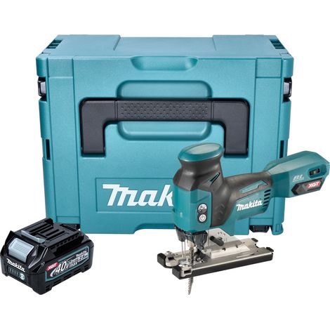 Makita JV 001 GD101 Seghetto alternativo a batteria 40 V max. 135 mm brushless + 1x batteria ricaricabile 2,5 Ah + Makpac - senza caricabatterie