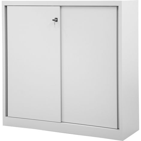 BISLEY Schiebetürenschrank ECO Lichtgrau (1/5)