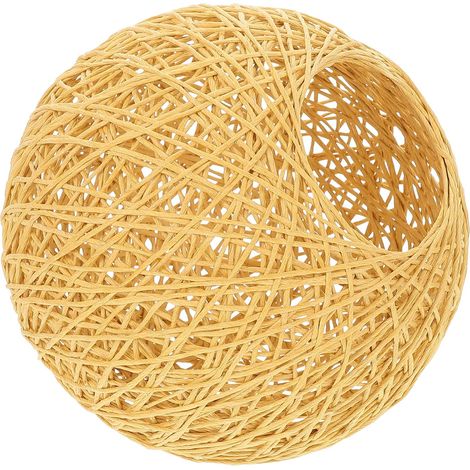1 pièce papier rotin abat - jour rotin ball abat - jour papier abat - jour rotin abat - jour (1/5)
