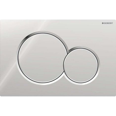 Pour Plaque de déclenchement WC Geberit Sigma01 chromé brillant – Dimensions 24.6x16.4cm – Compatible SIGMA01 – Design moderne et élégant (1/4)