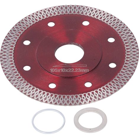 Lame de scie ultra-mince rouge diamant acier allié manganèse 65 pour porcelaine granit 4,1 pouces incisive (1/5)