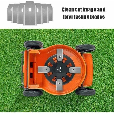 Lame de tondeuse,45 x Lames de Couteau en Titane pour Toutes Les Tondeuses Robotiques Husqvarn/Automower/ Yardforce/Gardena(3g-0.75mm) Avec 45 Vis, Lames de Rechange pour Modèles 105,310,315, TRIMEC (1/3)
