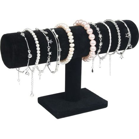 - Porte-bracelet en velours, porte-bracelet et porte-montre en forme de T (1/5)