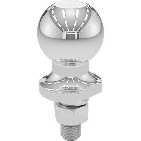 40098 Boule d'attelage chromée pour VTT, UTV, Tracteur de pelouse, 0,9 kg, diamètre de 5,1 cm, Tige de 1,5 cm x 4,5 cm (1/5)