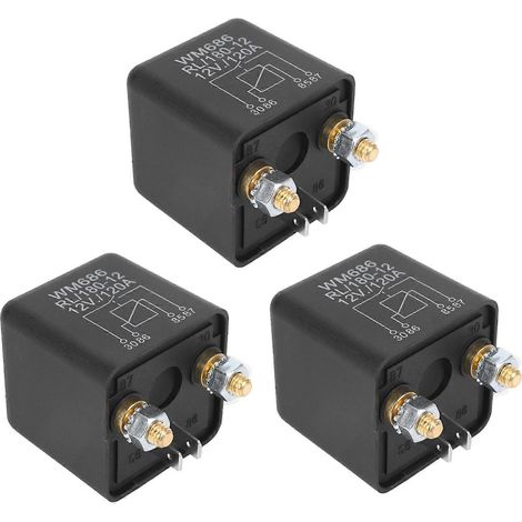 relés de aislamiento de batería 12 V CC / 120 A (carga de crête) para automóviles y camiones (12 V / 120 A) (1/5)