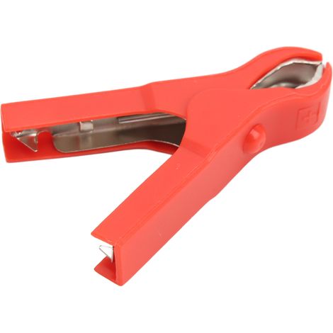 10 elektrische Edelstahlklemmen, starke Feder, robuste Klemmung, sicheres ABS-Material, Kabelladegerät, 30 A, Rot (1/5)