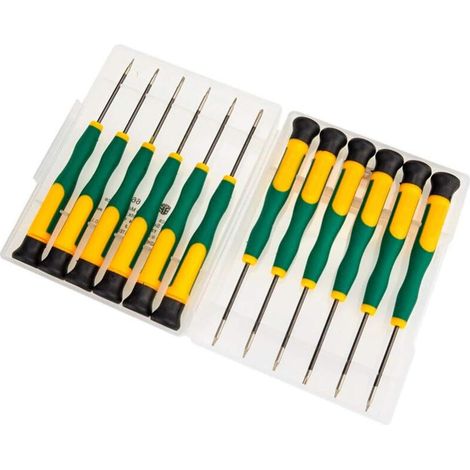 12-teiliges magnetisches Schraubendreher-Set für Elektronikreparaturen, Demontage von Mobiltelefonen und Computern (1/4)