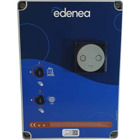 Coffret Electrique Piscine Filtration + Eclairage LED Double Horloge Wifi Edenea