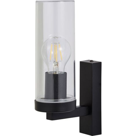 Litecraft Tibs Wall Light Outdoor Up or Down IP44 Rated Garden Lantern - Black (1/5)