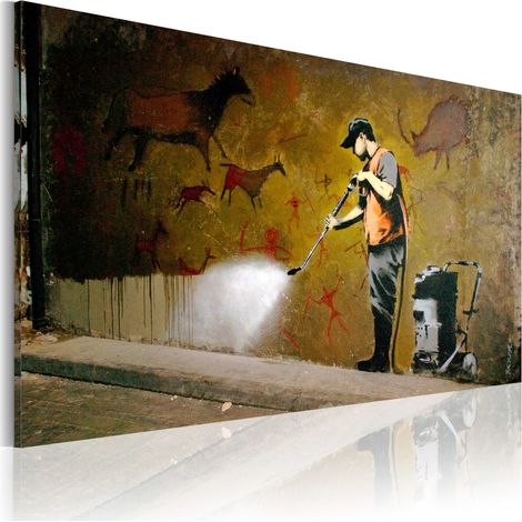 Quadro - Imbiancimento di Lascaux (Banksy) - 60x40 (1/4)
