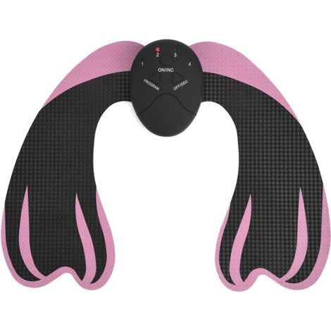 Machine massage lifting fessier EMS - Stimulation musculaire hanches - Noir et rose - Modelage corporel