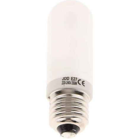 lampadine alogene satinate da 250W 220-240V E27 (attacco Edison standard), lampadine di ricambio per illuminazione stroboscopica da studio fotografico. (1/3)