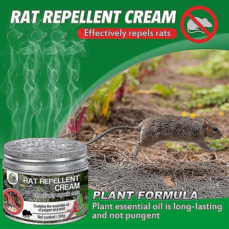 Répulsif anti-rongeurs crème à l'huile de menthe poivrée, 120g, souris et rats (1/5)