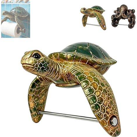 Porte-papier toilette Ocean Guardians en forme de tortue marine (1/5)