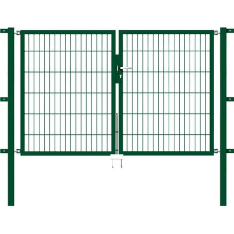 ALBERTS Doppeltor Flexo, fvz.grün Kst.b.RAL 6005, lichte BxH2000x1200, PF60x60/1700mm (1/3)